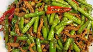 炒豆角半生发涩？原来第一步就错了，教你鲜香熟透的做法
