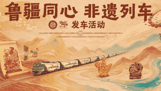架起鲁疆文化交融“连心桥”，“鲁疆同心 非遗列车”发车