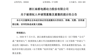 破产重整！又一新能源巨头爆雷