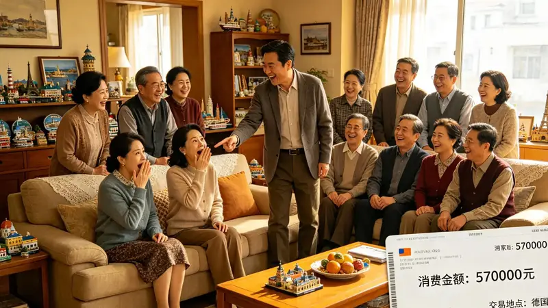 原创婆家11口悄悄去德国旅行，老公归来得意说：这次刷了你的卡57万