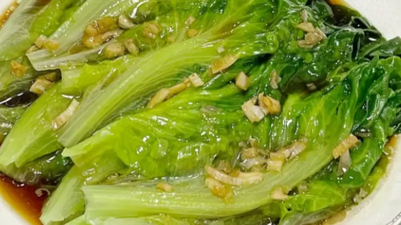 五分钟快手家常好菜 蚝油生菜脆嫩清甜口感佳
