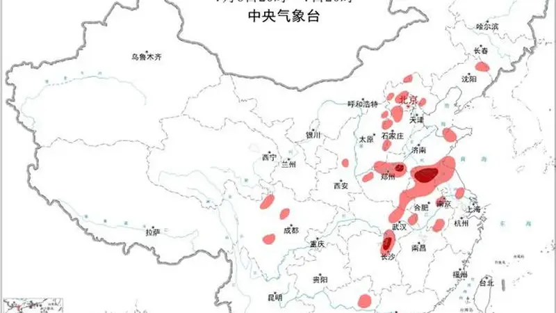强对流天气黄色预警：山东河南等5省将有10级以上雷暴大风