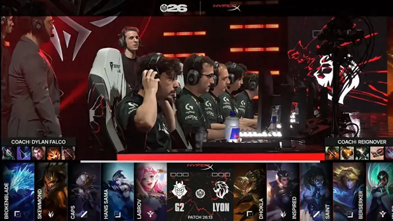LOL-MSI:Dhokla纳尔单杀BB亚索,LYON状态神勇3-0淘汰G2