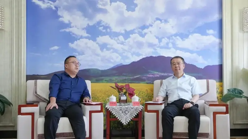 李兴华会见中旅国际杜长辉一行 张掖共话文旅合作升级