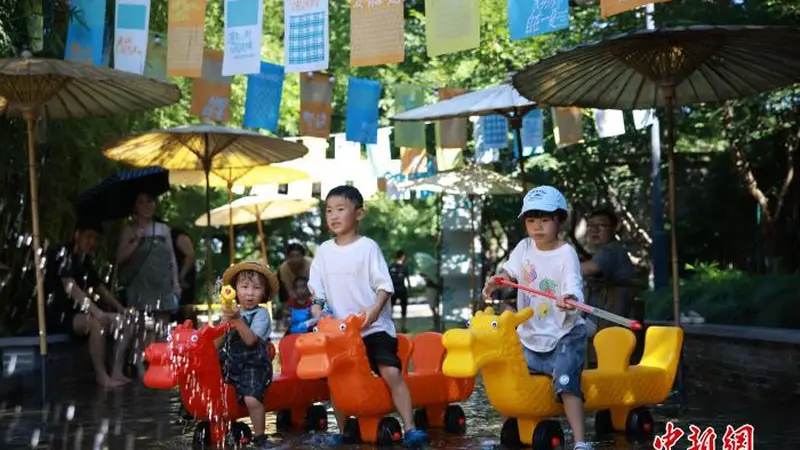 浙江乌镇重启凉街民俗 夏日亲水嬉水成活动亮点