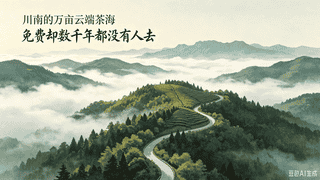 四川天宫山万亩茶海 坐拥千年古茶树王 还藏着七十年知青种茶史