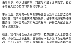 赵露思澳门演唱会主办方报案 丢失多套定制高定演出服
