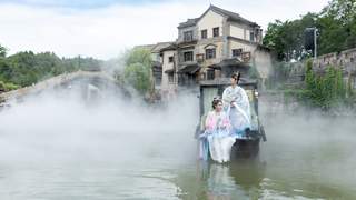 古北水镇长城脚下开放新玩法 踩水夜游享25℃清凉