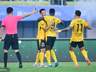 中超青岛德比青岛西海岸2-0胜青岛海牛 李苏达染红彭欣力破门