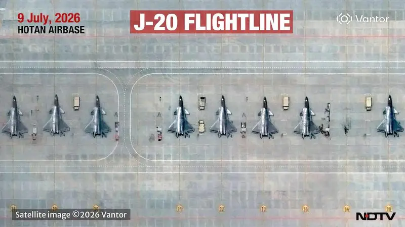 印媒:中国11架歼-20部署中印边境机场 对印空军形成代差压制