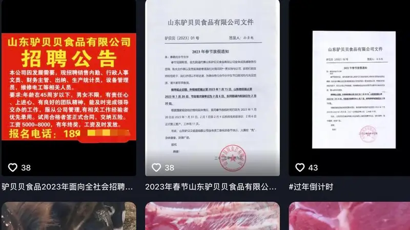 200克袋装卤驴肉仅售约10元 国兴食品用猪肉冒充驴肉牟利过亿 两实控人被判无期
