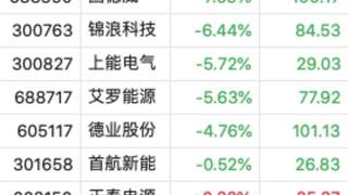 逆变器板块遭“黑色星期三”!阳光电源市值跌破3000亿,一日蒸发400亿,固德威跌超7%,锦浪科技跌超6%