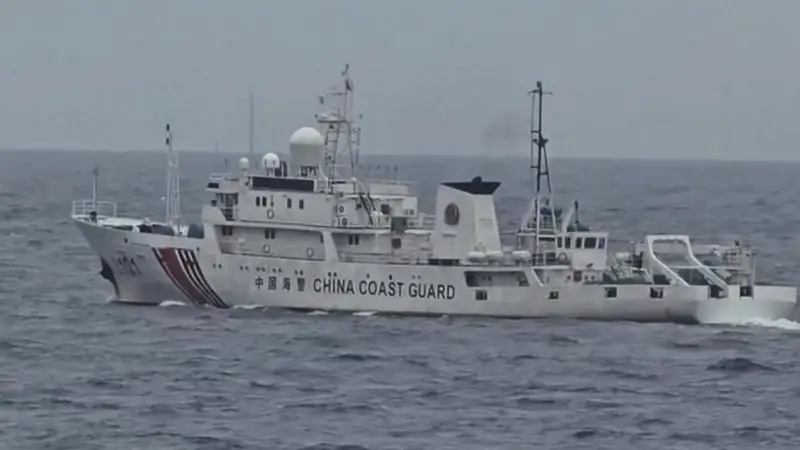 相距仅0.4海里!东沙对峙现场紧张,台中舰近迫碰瓷大陆海警3101