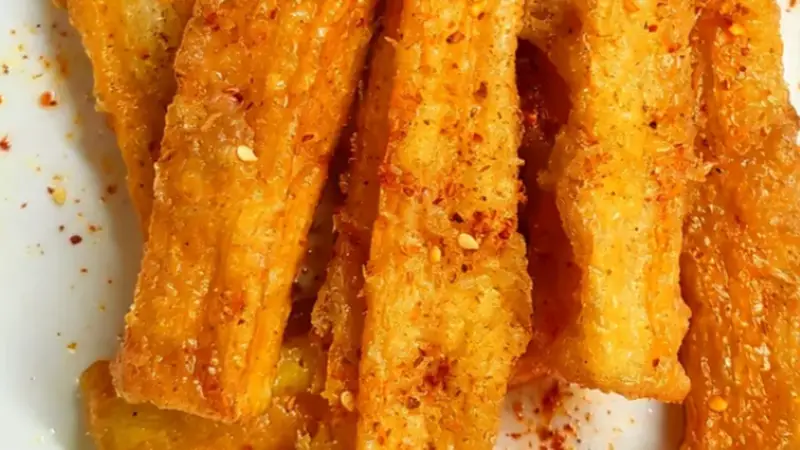 薄浆锁鲜炸蟹柳 外酥内嫩复刻海味小食