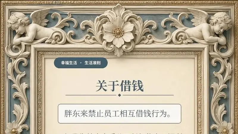 胖东来深夜发文:禁止员工相互借钱,称其为不成熟表现