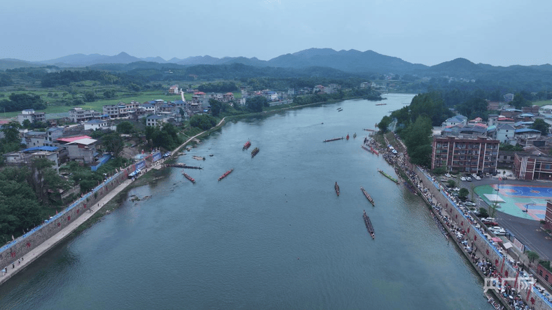 湖南邵阳夫夷河畔鼓声震天：龙舟赛事“流量”变商贸“增量”