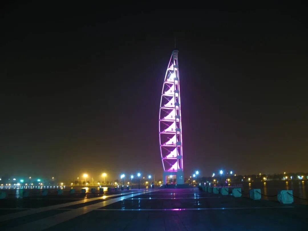 夏夜潍河，灯火璀璨！